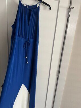 Blue and White Maxi Dress Size 8